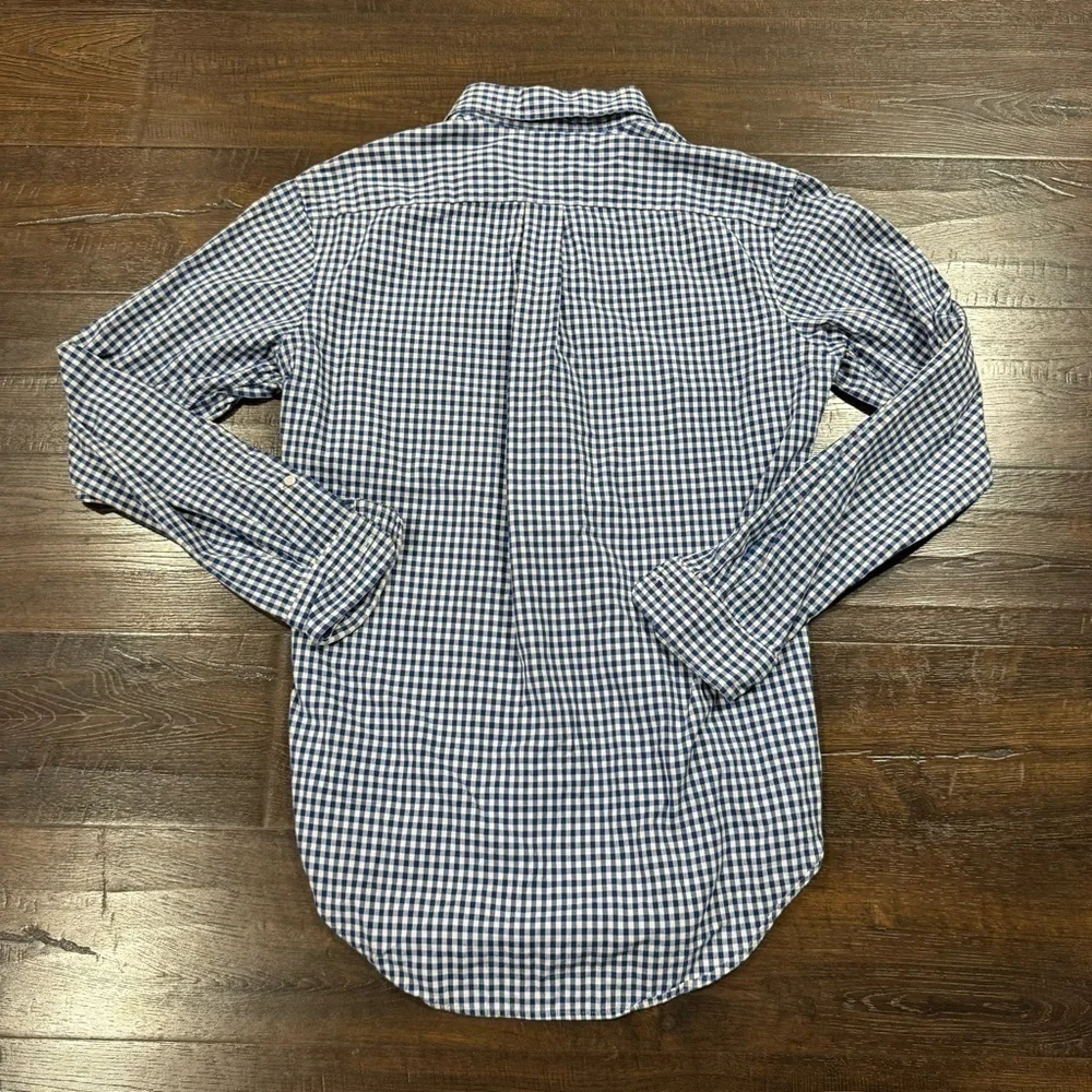 Ralph Lauren Gingham Classic Fit Long Sleeve Button Front Top Size Small Men
